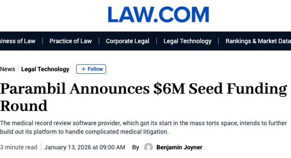 Parambil Announces $6M Seed Funding Round