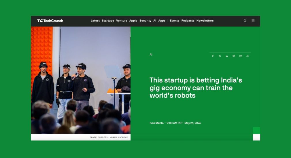 Techcrunch on Human Archive